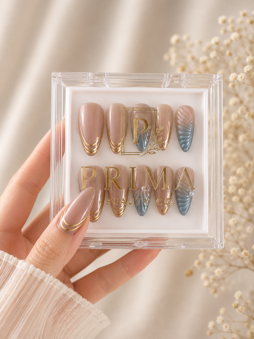 Hand-Painted Press-On Nail Bundle | Prima Beauty Co.
